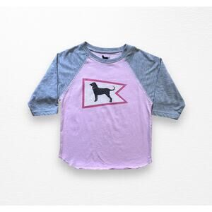 The Black Dog Raglan Tee, Size 6